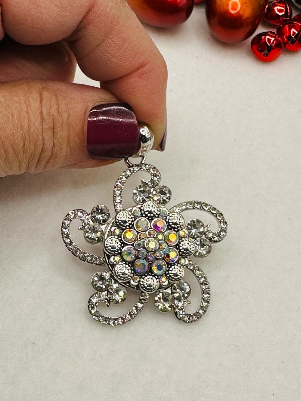 Sparkling Starfish Pendant Snap Jewelry with 18mm Iridescent Ginger Snap! NWT